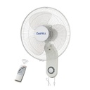 VENTILADOR DE PARED 16" 3VL CONTROL REMOTO DE 3 ASPAS DE USO DOMESTICO  BLANCO/-CASTELL