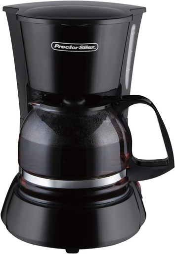 [48138PS] CAFETERA 4 TAZAS NEGRO/-PROCTOR SILEX