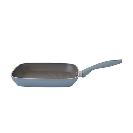 [7726] ASADOR CUADRADO 26CM INDUCCION CELESTE/-UMCO