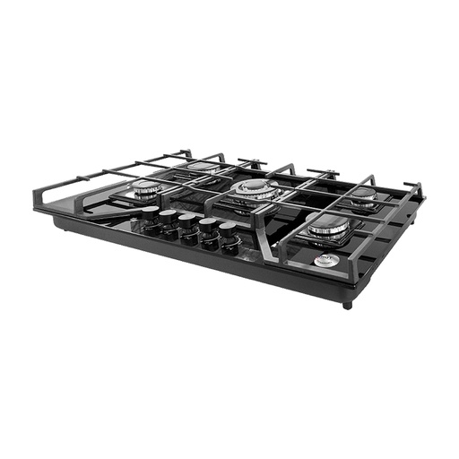 [BP03236] ENCIMERA BARCELONA II A GAS 5Q VIDRIO NEGRO BP