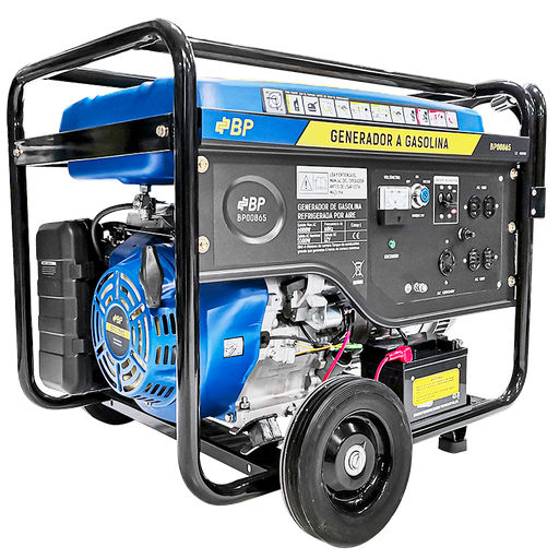 [BP00865] GENERADOR A GASOLINA 6000W 4TIEMPOS ARRANQUE MANUAL Y ELÉCTRICO 4 SALIDAS 110V/1 220V BP
