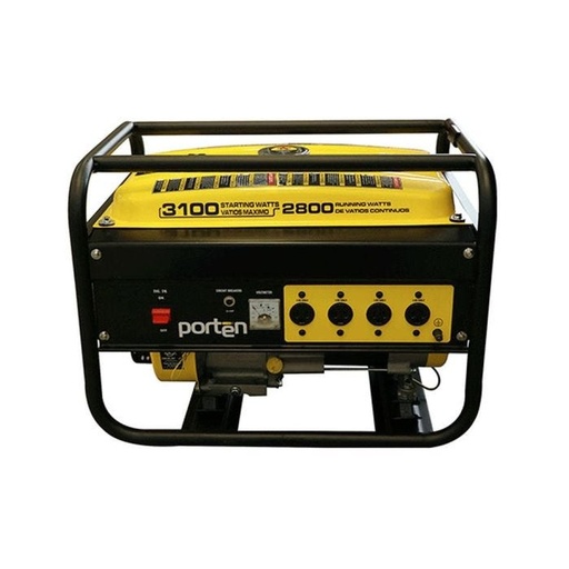 [PG3500] GENERADOR A GASOLINA 3100W MONOFASICO PORTEN