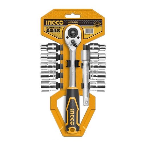 [HKTS12122] JGO DE DADOS 12 PCS 1/2&quot; -INGCO HKTS12122