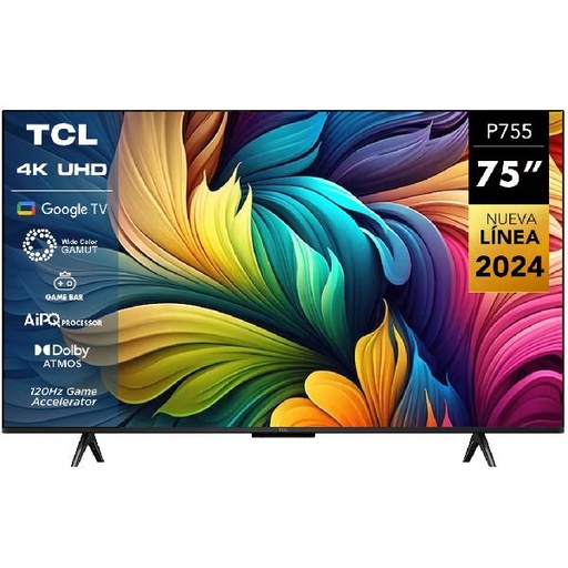[75P755] TELEVISOR LED UHD SMART 4K 75&quot; ANDROID GOOGLE NEGRO-TCL