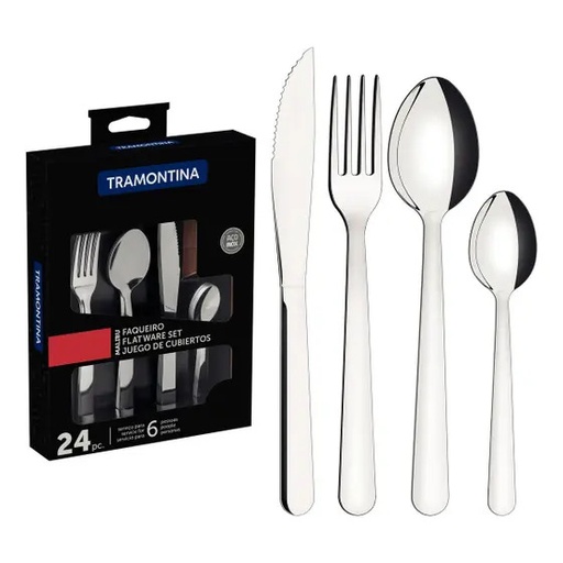 [23798/046] CUBIERTO JGO 24PZ -TRAMONTINA