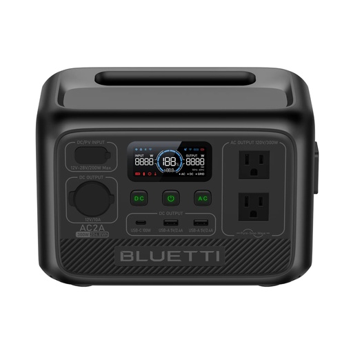 [BLUETTI AC2A] ESTACION DE ENERGIA 300W/204WH PORTABLE  - BLUETTI
