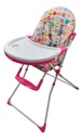 SILLA DE COMER BEBE C/BANDEJA REMOVIBLE FUCSIA/BLANCO -CRECER