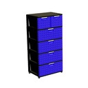 CAJONERA SUPREMA DUO RATAN 5P AZUL