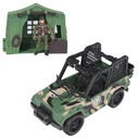 CARRO JEEP MILITAR EN CAJA 717309 VERDE/NEGRO -ALESSA