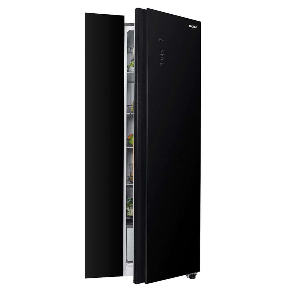 SYDE BY SYDE 595LT NO FROST INVERTER DISPLAY GLASS TOUCH NEGRO/-MABE