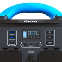 ESTACION ELECTRICA  300W PORTABLE DE BATERIA 8 PUERTOS 110V NEGRO-FORZA
