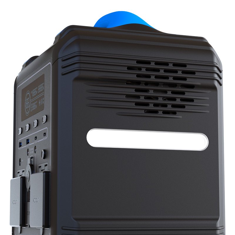 ESTACION ELECTRICA  700W PORTABLE DE BATERIA 9 PUERTOS 110V NEGRO/-FORZA