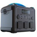 ESTACION ELECTRICA 1200W PORTABLE DE BATERIA 10 PUERTOS 110V  NEGRO-FORZA