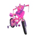 BICICLETA DE NIÑA ARO 16&quot; CON MOCHILA Y CASCO 1609 -CRECER