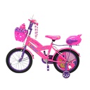 BICICLETA DE NIÑA ARO 16&quot; CON MOCHILA Y CASCO 1609 -CRECER