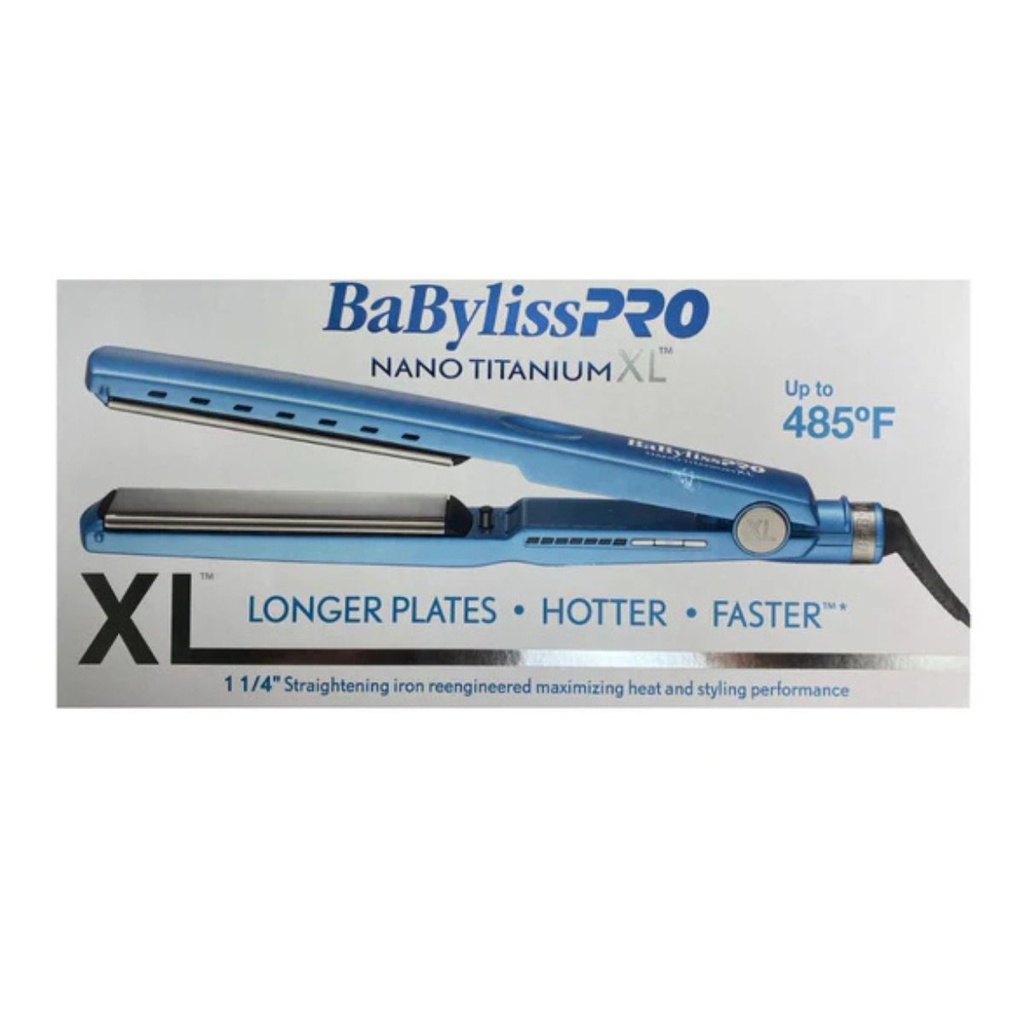 PLANCHA ALISADORA NANO TITANIUM XL 1 1/4&quot; 485G -BABYLISS