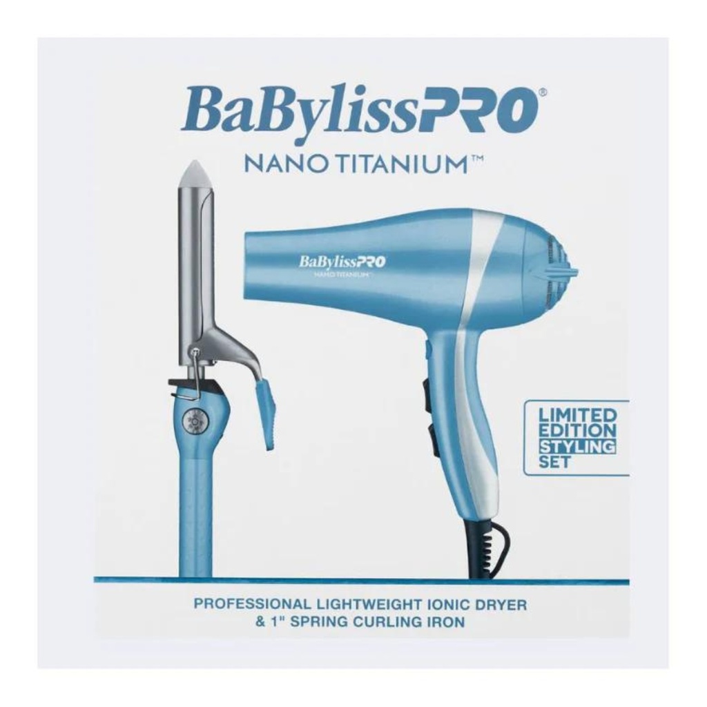 SECADORA DE CABELLO Y PINZA RIZADORA 1&quot; -BABYLISS