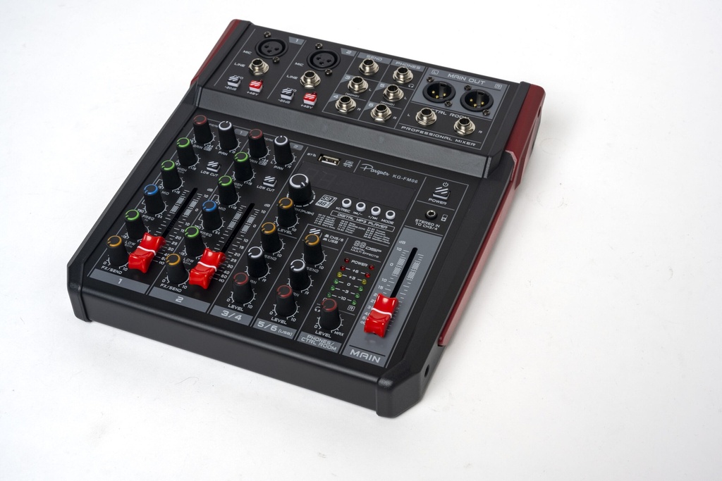 CONSOLA AUDIO DIGITAL 6 CANALES 99 DSP NEGRO/-ITALY