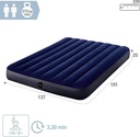 COLCHÓN INFLABLE  2PZAS (137X191X25CM) AZUL/-INTEX