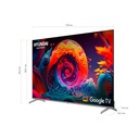 TELEVISOR 70&quot; LED UHD SMART 4K  16GB  BT 5.1 GOOGLE TV NEGRO/-HYUNDAI
