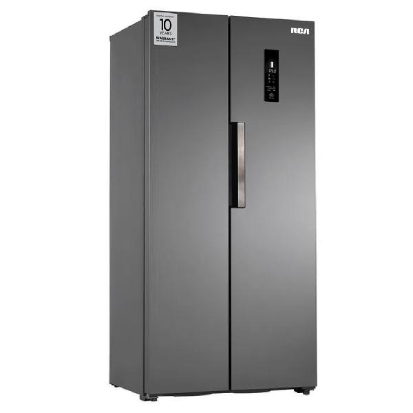 REFRIGERADORA SIDE BY DIDE 460LT INVERTER 2P NO FROST LED 72X83X178CM GRIS/MATE -RCA