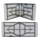 MESA PLEGABLE RECTANGULAR (180X70X74X3.5CM) -ALESSA