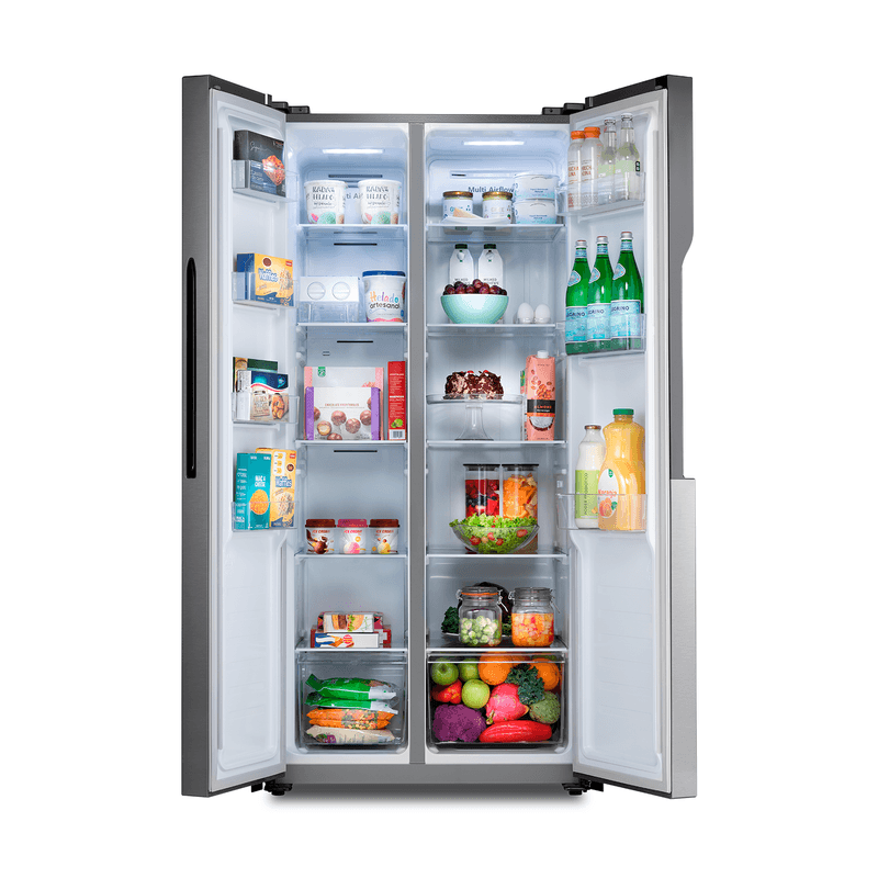 REFRIGERADORA SIDE BY SIDE INVERTER ANTIHUELLA AI FRESH SENSE S 61X83.2X177.7CM CROMA/-INDURAMA
