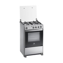 COCINA GRILL A GAS 4Q 24&quot; CON HORNO 58X60X94CM CROMA/-INDURAMA