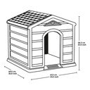 CASA PARA PERRO PEQUEÑA TECHO ROJO -TEXCOMERCIAL 12701-XP
