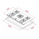 ENCIMERA EMPOTR INDUC POWER PLUS 4Q - TEKA