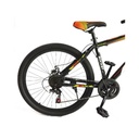 BICICLETA GTI ROCKET GM88-4 ARO 26&quot; NEGRO NARANJA CUADRO ACERO SUSPENSIÓN DELANTERA 21V FRENO DE DISCO