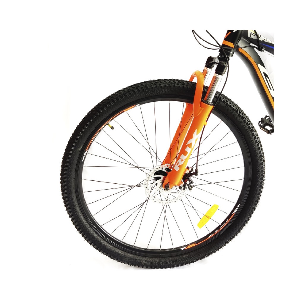 BICICLETA MONTAÑERA GTI CAMBODIA ARO 29 CUADRO DE ALUMINIO NEGRO - NARANJA