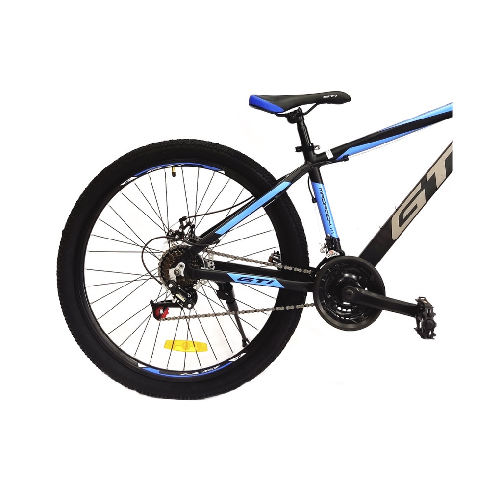 BICICLETA GTI MADROCK III ARO 26&quot; AZUL NEGRO CUADRO ALUMINIO SUSPENSIÓN DELANTERA 21V FRENO DE DISCO