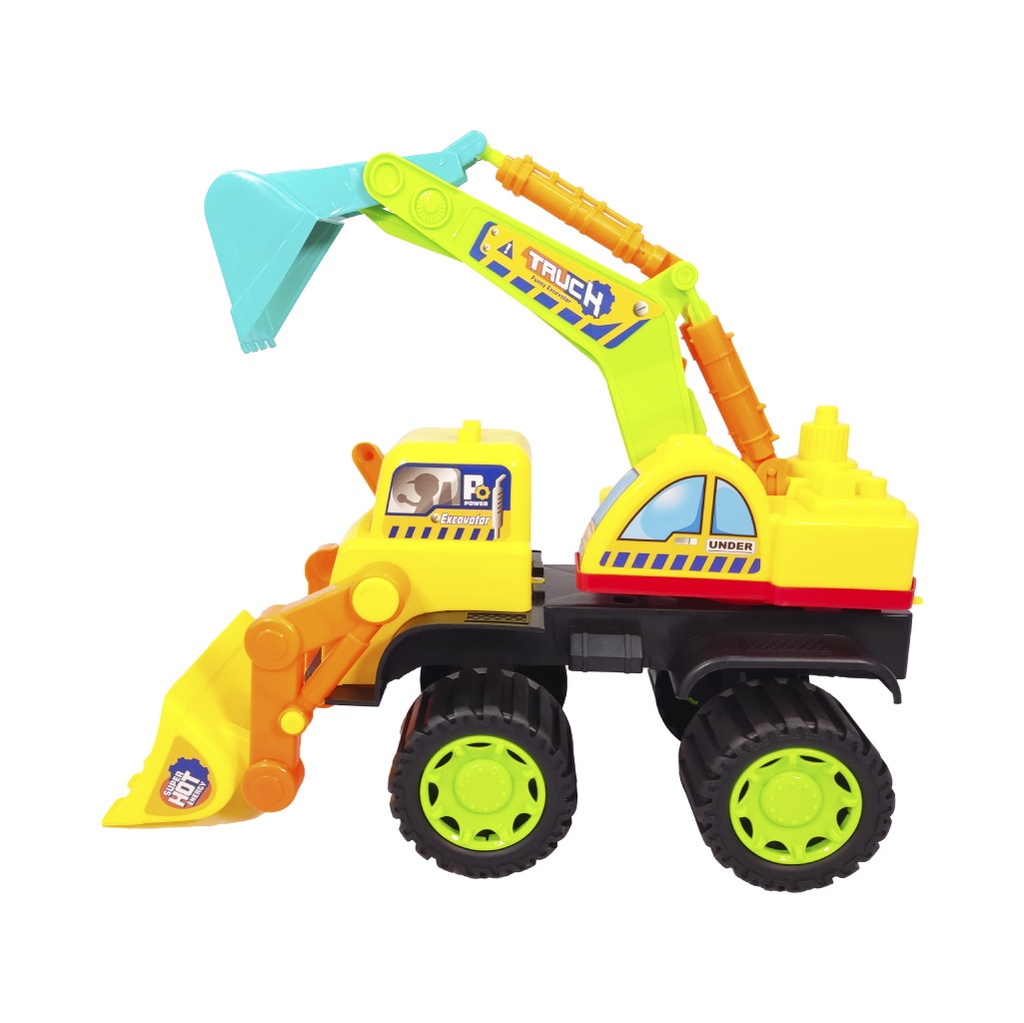 CAMIÓN  DE JUGUETE CON EXCAVADORA
