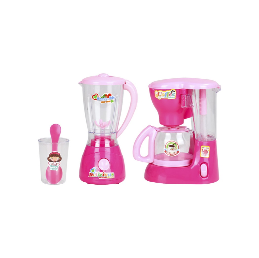 JUEGO DE CAFETERA Y LICUADORA PARA ÑIÑOS MORADO