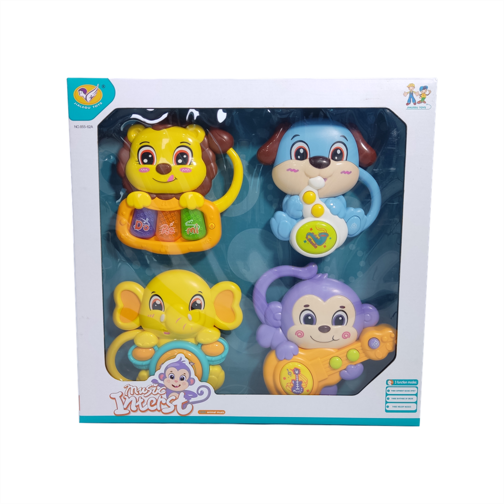 JUGUETES DIDACTICOS MUSICALES SET 4 PIEZAS
