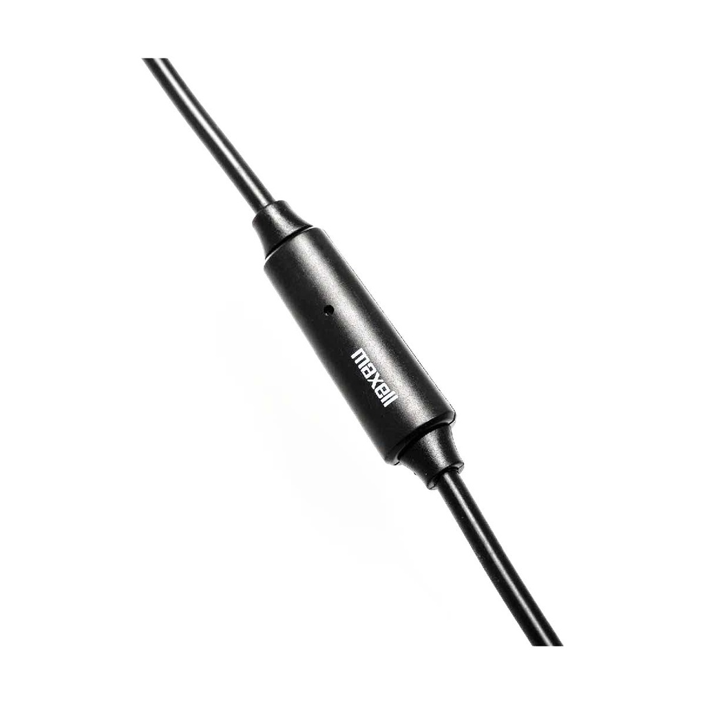AUDIFONO ALAMBRICO 1.8MT DIADEMA MICROFONO NEGRO - MAXELL