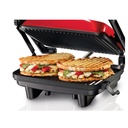 SANDUCHERA 2 PANES PANINI GOURMET 110V ROJO - HAMILTON BEACH