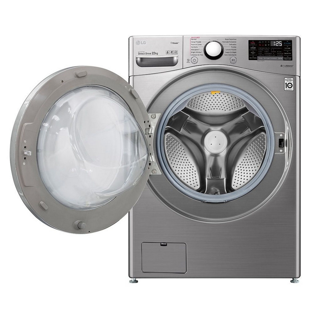 LAVADORA INVERT CARGA FRONT 22KG C/ACERO -LG
