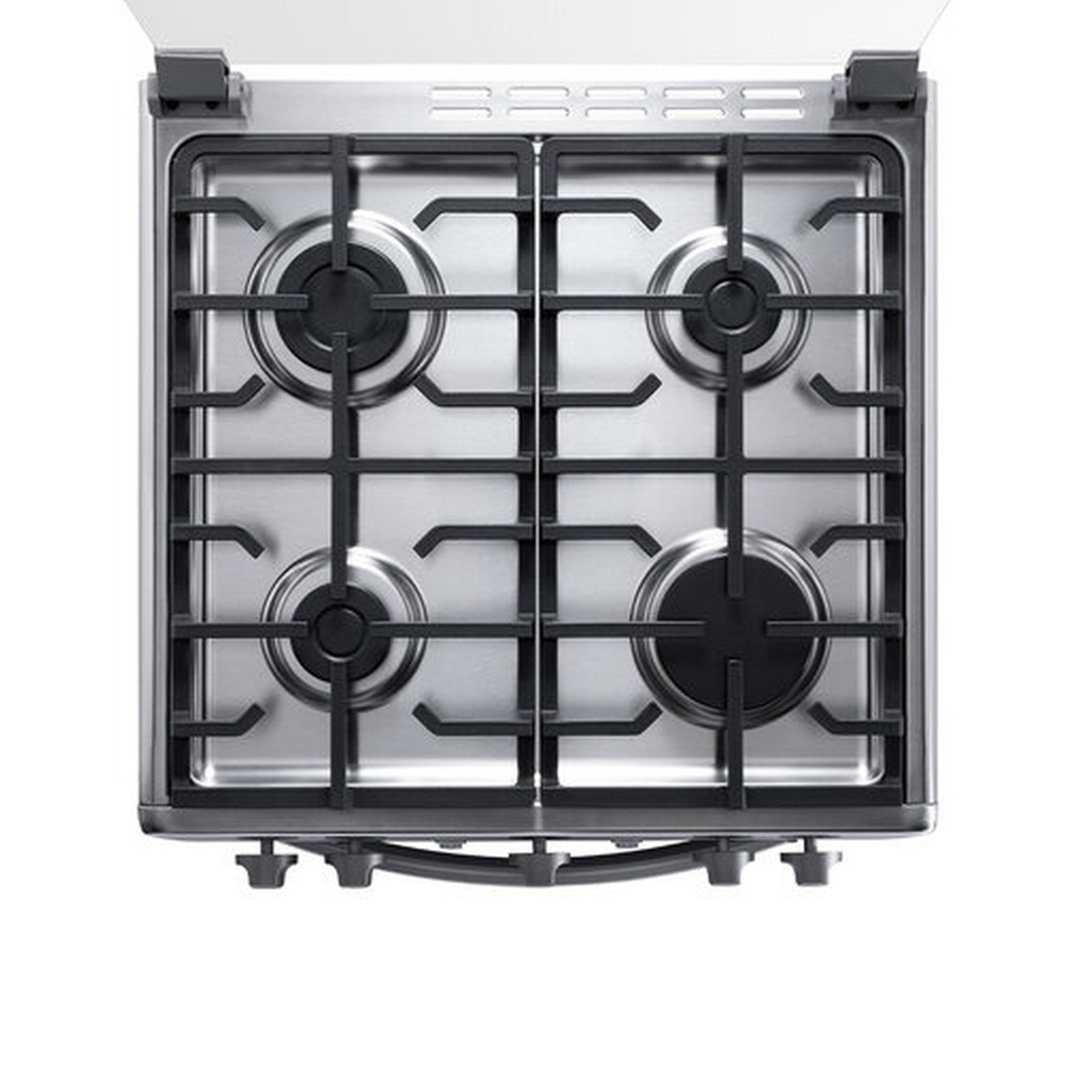 COCINA A/GAS MILAN ZAFIRO DE 4Q CON GRILL INOX/-INDURAMA