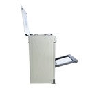 COCINA JAZMIN A GAS CON TAPA 4Q INOX  -CASTELL