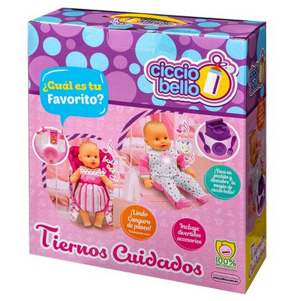 MUÑECO CICCIO TIERNOS CUIDADOS EN BOLSA -PICA