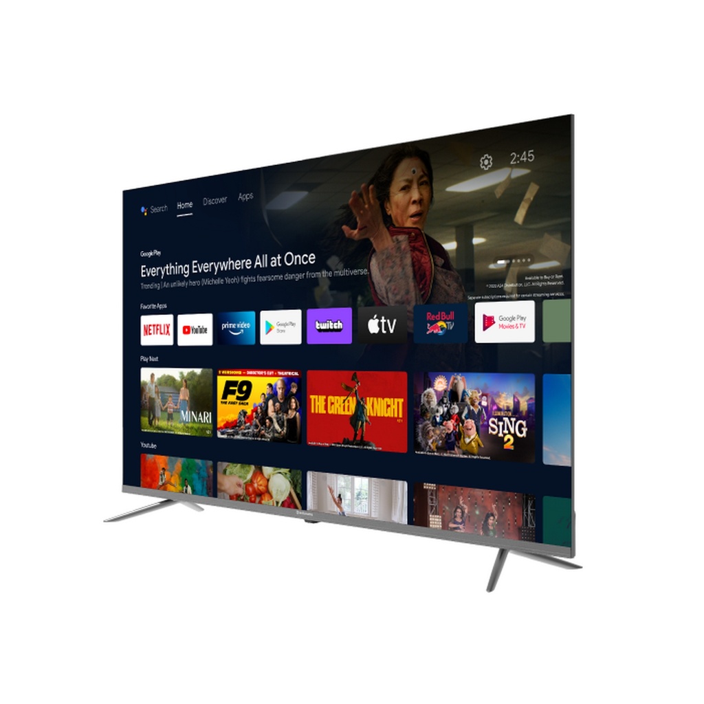 TELEVISOR QLED 4K 58&quot; ANDROID NEGRO/-INDURAMA
