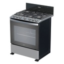 COCINA A GAS 6Q EN/ELECTRICO XPERT ECO SILVER/INOX -WHIRLPOOL