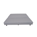BASE CHAIDE TAPIZ GRIS 200X200X31