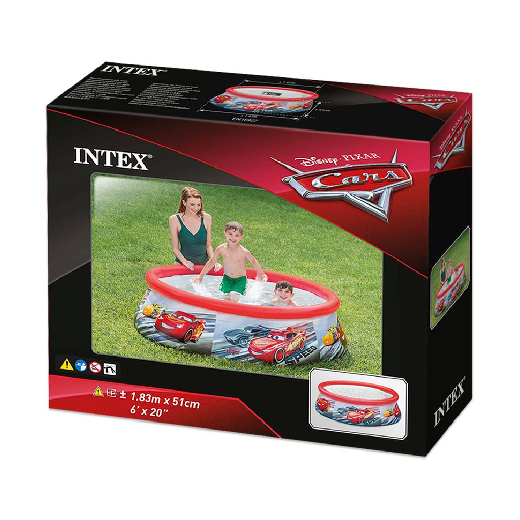PISCINA INFLABLE CARS INTEX 183 X 51 CM 28103NP