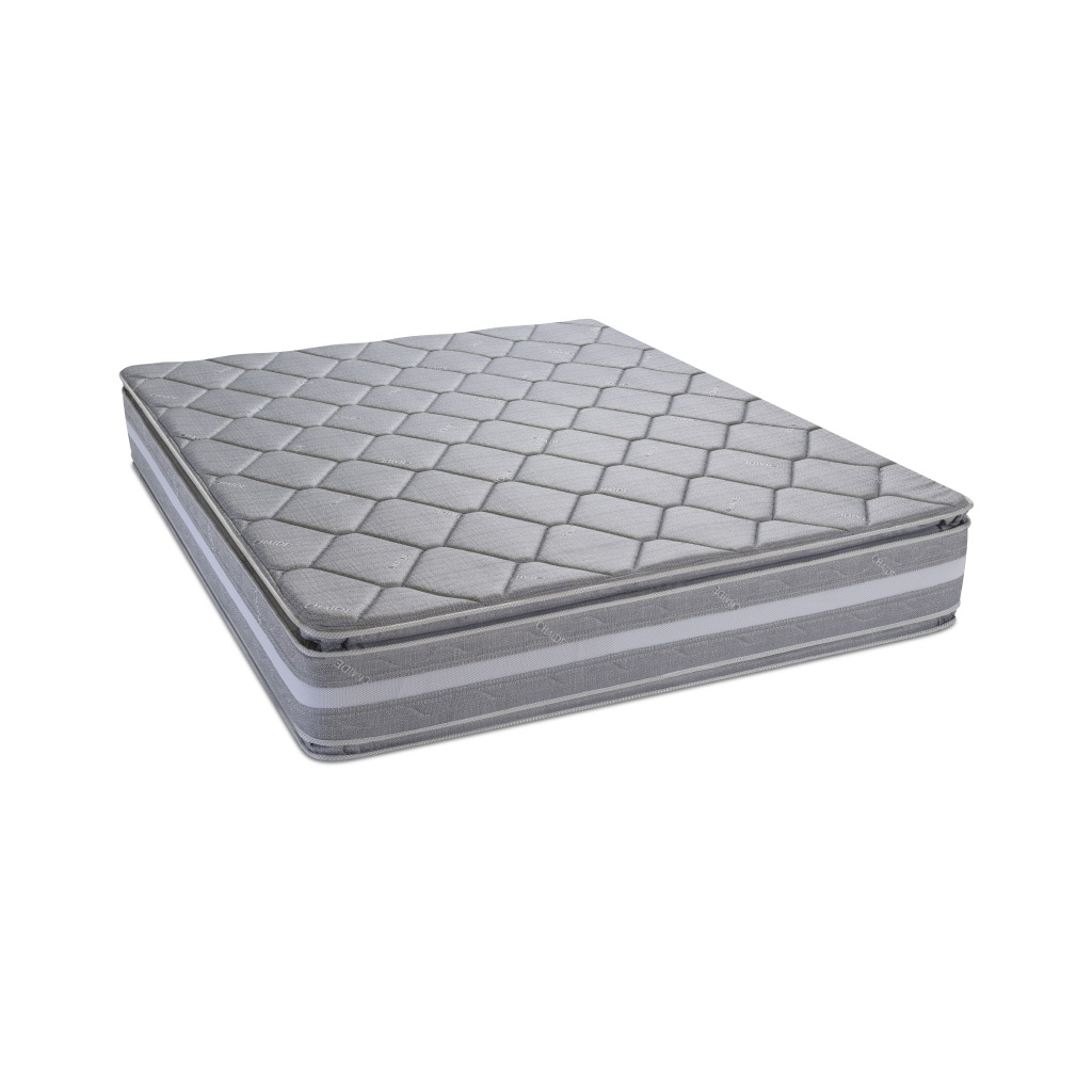 COLCHÓN CONTINENTAL PILLOW TOP 2 1/2 GRIS -CHAIDE Y CHAIDE