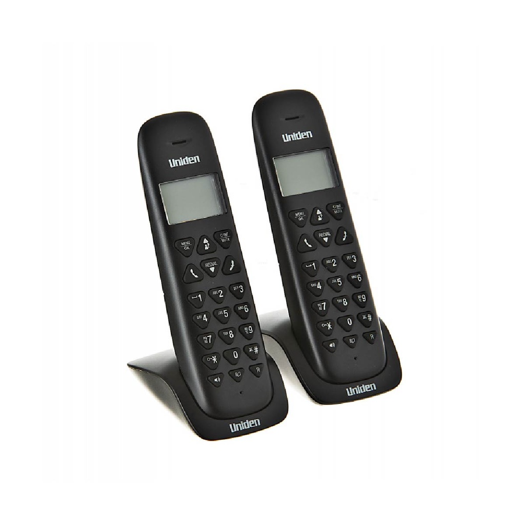 TELEFONO INALM 2 BASES LCD C/ALTAVOZ NEGRO - UNIDEN