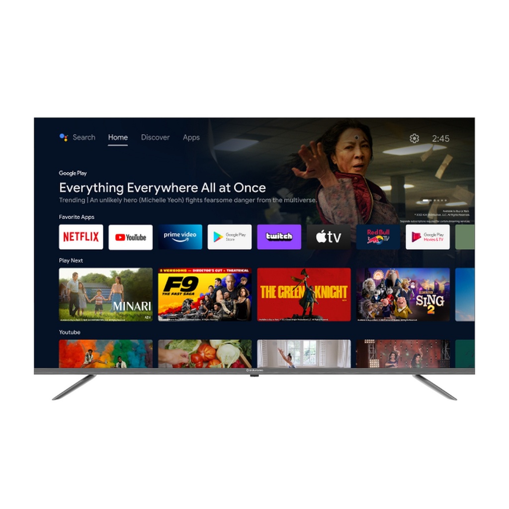 TELEVISOR QLED 4K 58&quot; ANDROID NEGRO/-INDURAMA