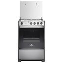 COCINA A GAS DE 4Q 24&quot; HOME PARRILLA FUNDIDA V.110V/50HZ  GRIS/INOX -INDURAMA